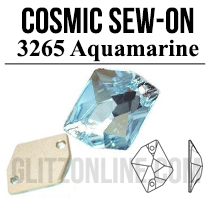3265 Glitzstone Aqua Sew On Cosmic Rhinestones